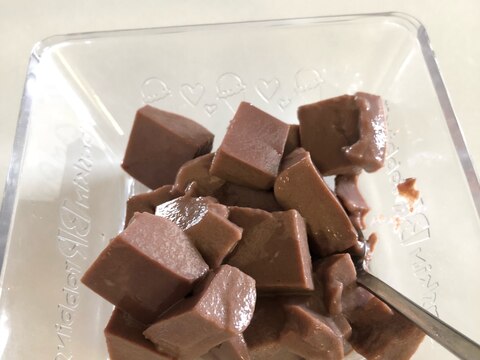 チョコレートソース消費！寒天で簡単チョコプリン